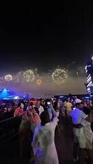 Queima de fogos em Copacabana celebra 2026