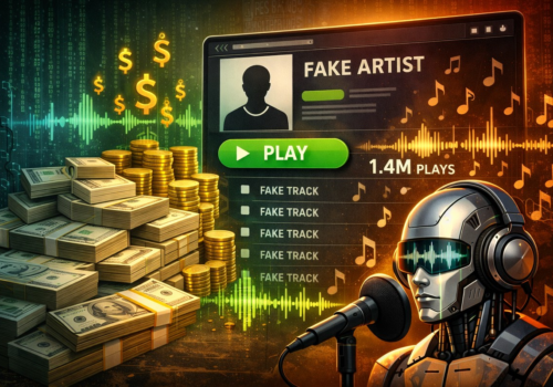 Fraudadores usam IA para criar músicas falsas e lucrar com reproduções no streaming