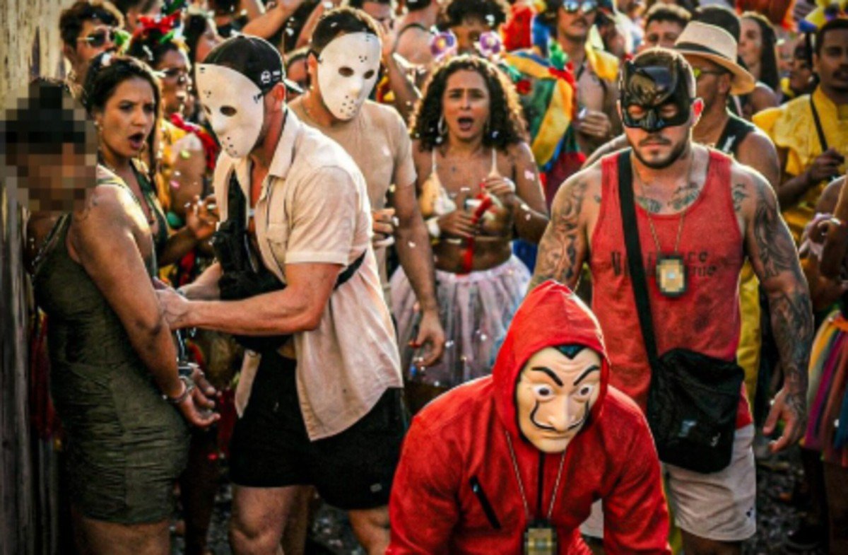 Policiais fantasiados prendem dois suspeitos de roubo e furto em bloco no Rio