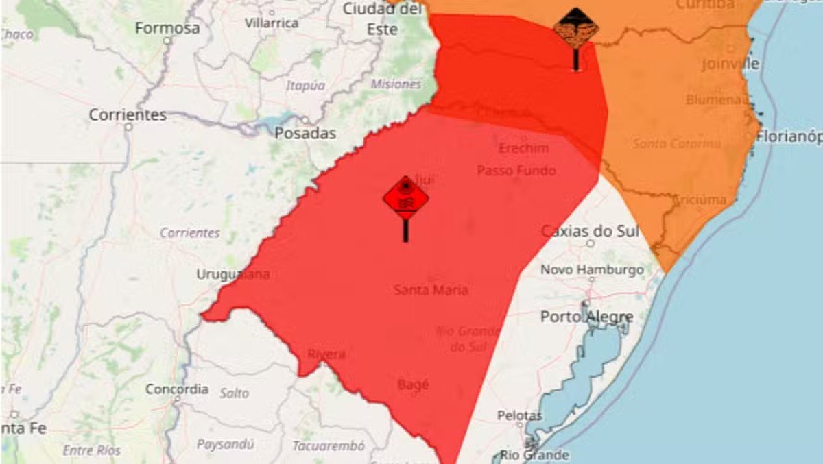 Inmet emite alerta vermelho para primeira onda de calor do ano no Sul