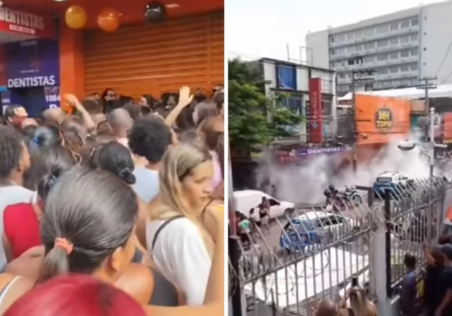 Confusão marca tentativa de inauguração de loja de R$ 10 no Rio