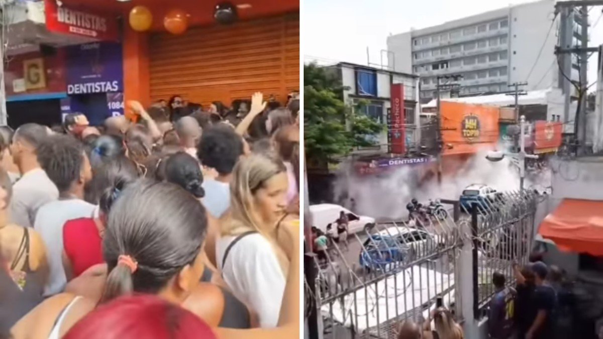 Confusão marca tentativa de inauguração de loja de R$ 10 no Rio