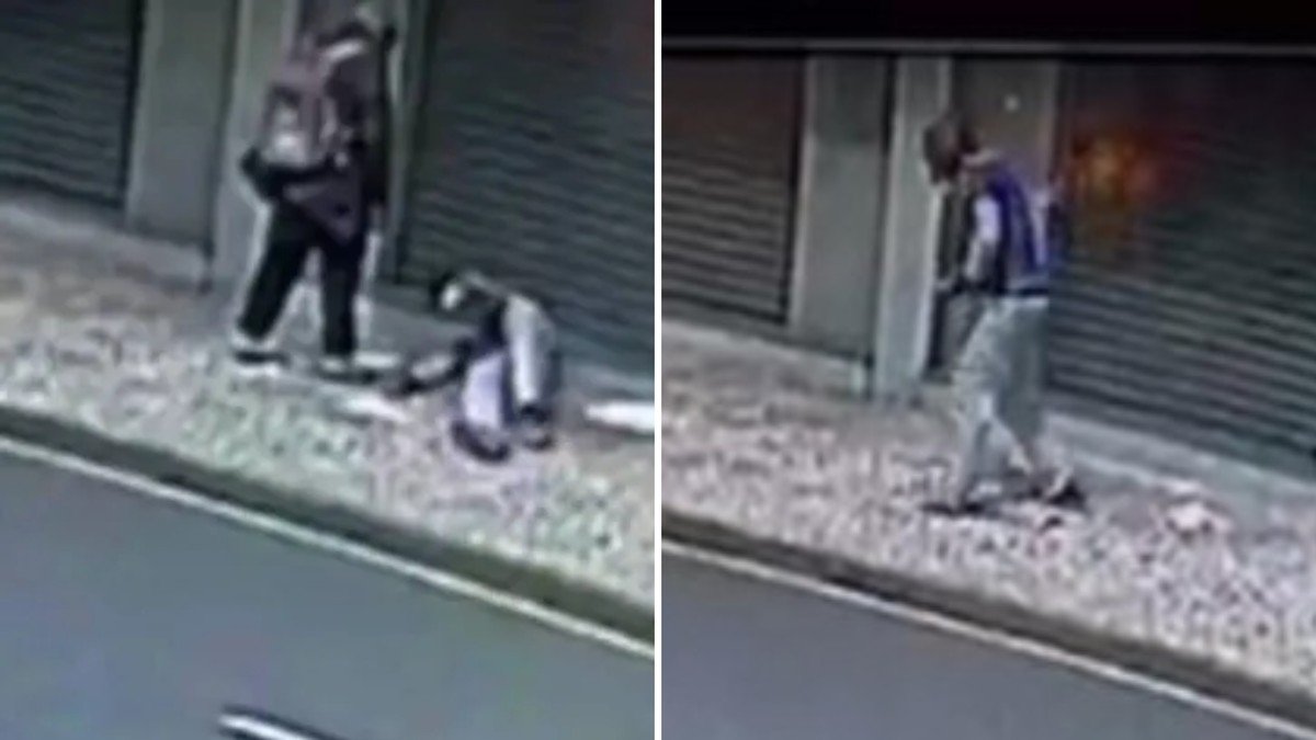 Homem em situação de rua é queimado no Centro de Curitiba e está em estado grave; veja vídeo