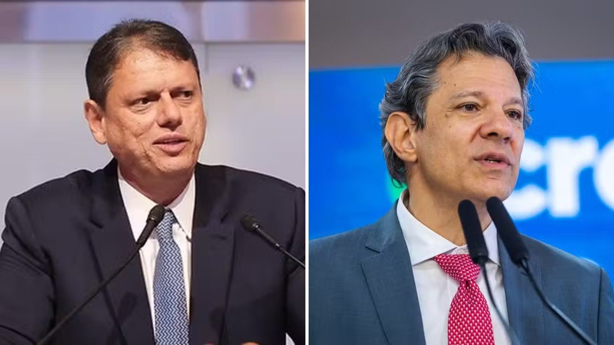 Tarcísio diz que “não adianta compartilhar paternidade” após Haddad falar de investimentos federais em SP