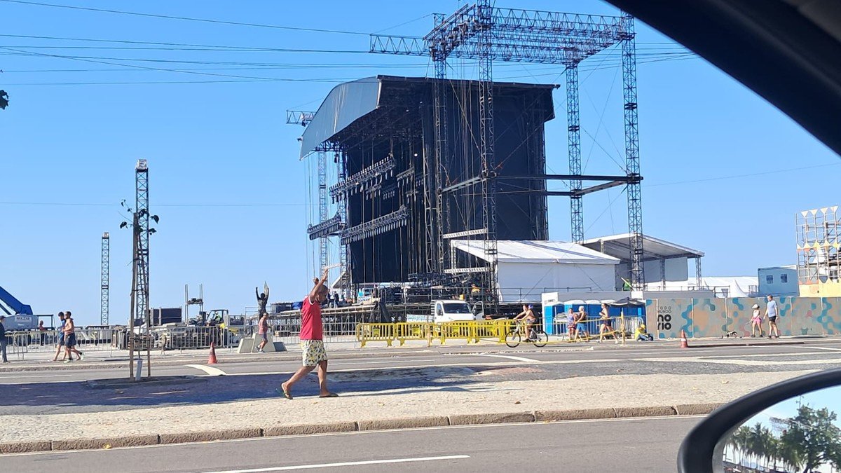 Trabalhador morre na montagem do palco para show de Shakira