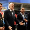 Infantino vai ao vestiário do Irã após partida pela Copa e diz que jogadores 'enviam mensagem para o mundo'