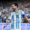 Veja todos os detalhes especiais na camisa de Messi durante a estreia da Argentina na Copa