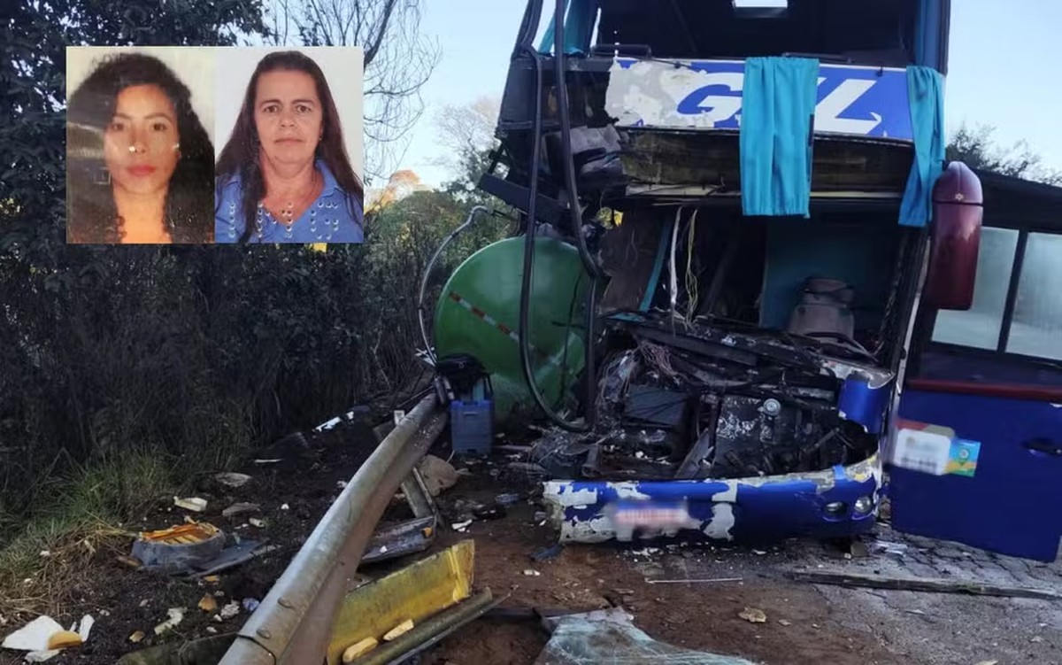 Polícia investiga acidente entre ônibus e caminhão que matou duas pessoas no Sul de Minas