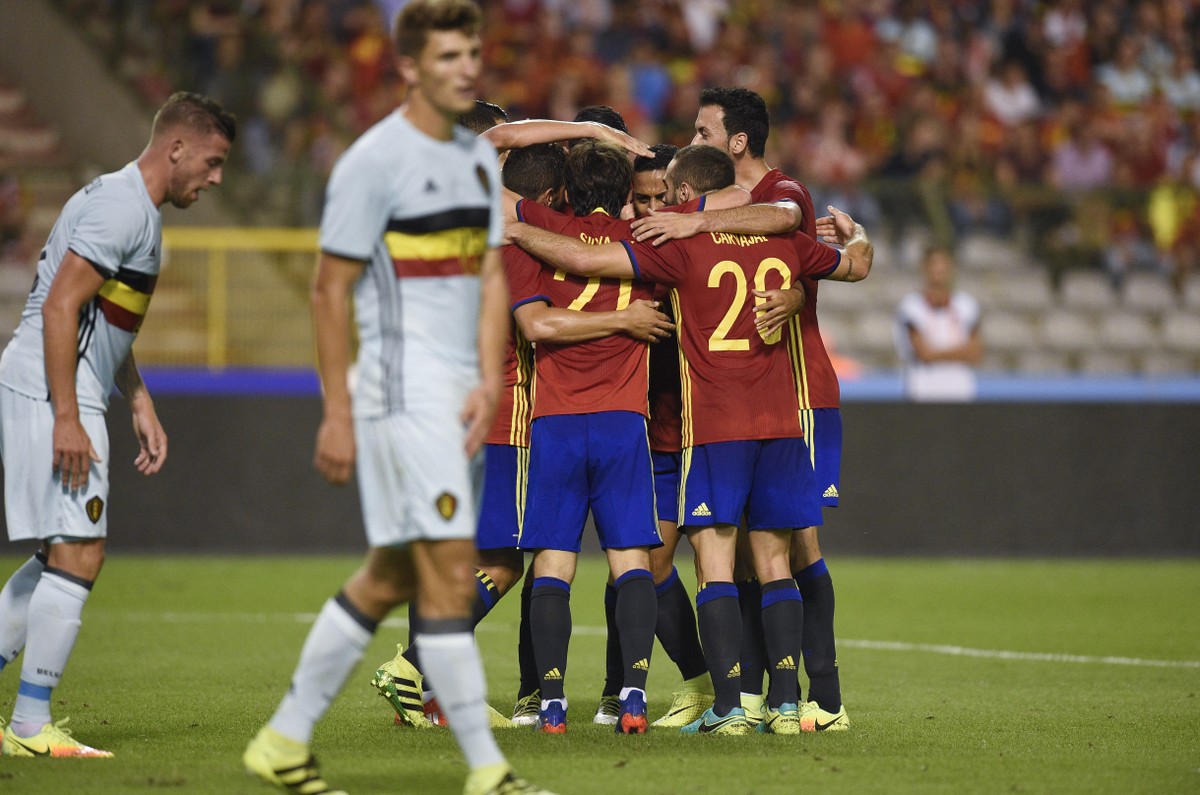 Último jogo entre Espanha e Bélgica aconteceu há 10 anos, com vitória espanhola