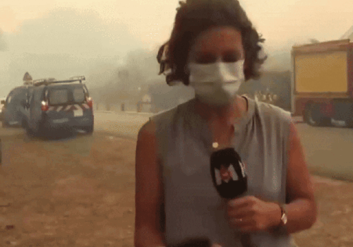 VÍDEO: Botijão de gás explode perto de jornalistas durante combate a incêndios na França