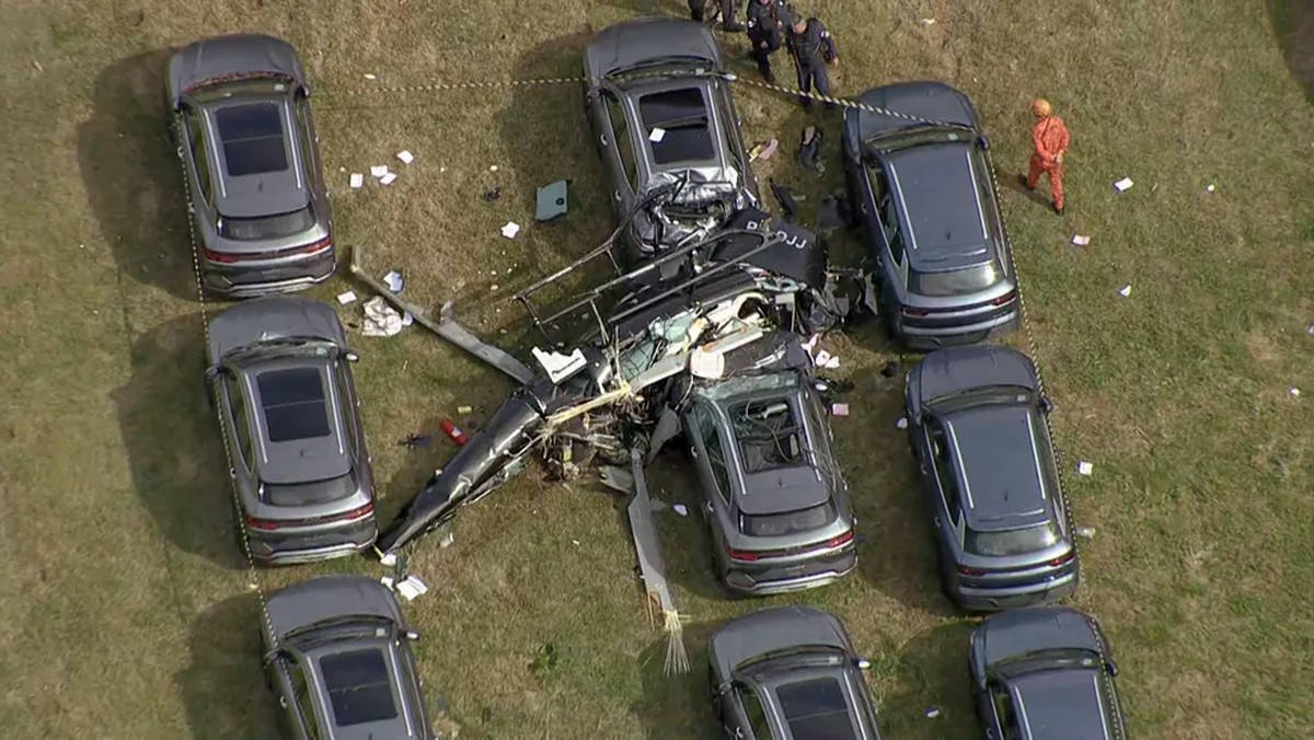 Laudo preliminar aponta que um dos helicópteros não aparecia no radar antes de colisão no Rio