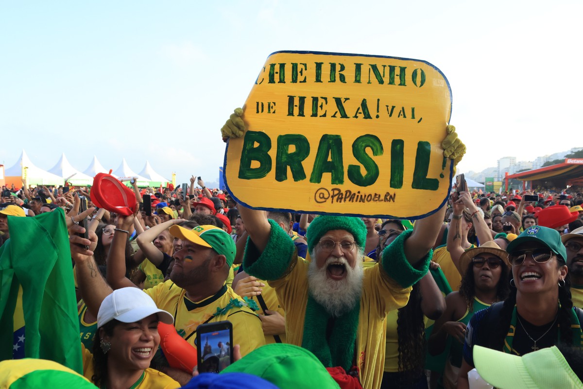 Em Copacabana, torcedores demonstram confiança no Brasil, mas temem Haaland