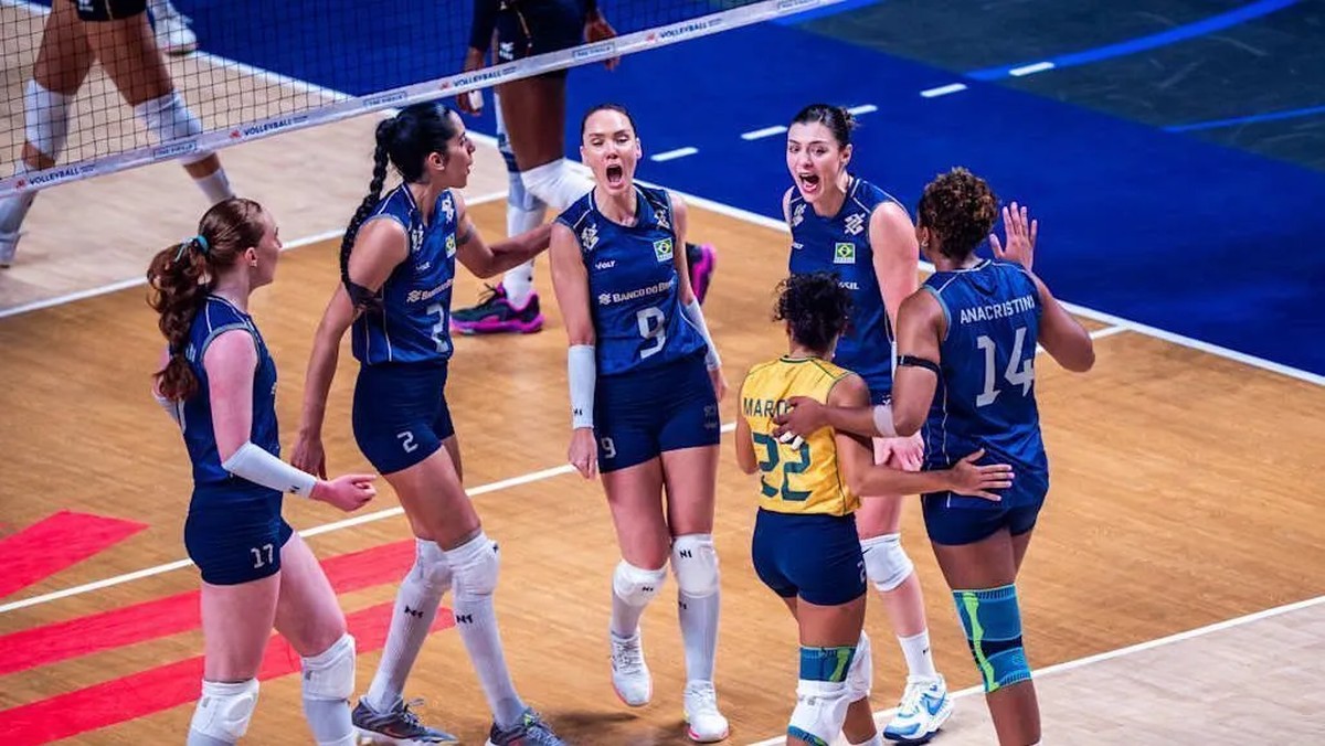 Brasil encara Turquia na final da Liga das Nações feminina de Vôlei; saiba onde assistir