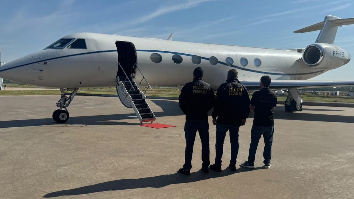 PF localiza e apreende avião de Daniel Vorcaro no Paraguai