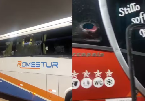 Cinco ônibus com passageiros de evento evangélico são apedrejados em MG