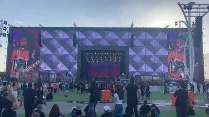 Primeiro show no Palco Mundo mostra como vai funcionar telão de LED do Rock in Rio 2026