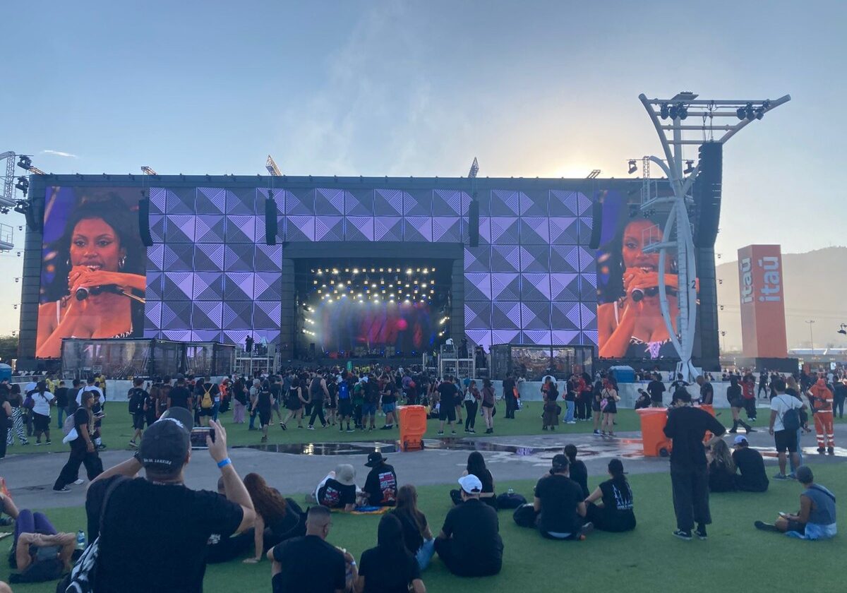 Primeiro show no Palco Mundo mostra como vai funcionar telão de LED do Rock in Rio 2026