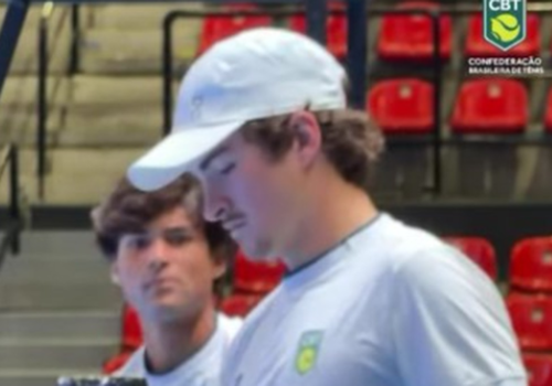 João Fonseca aparece treinando no Rio de Janeiro na semana da Copa Davis; veja vídeo