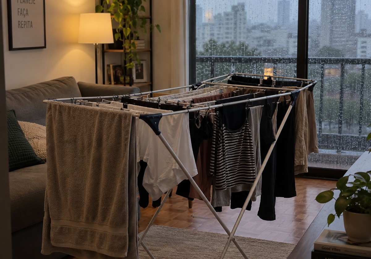 Com a chuva, buscas por lavanderia disparam e improviso para secar roupa preocupa especialistas