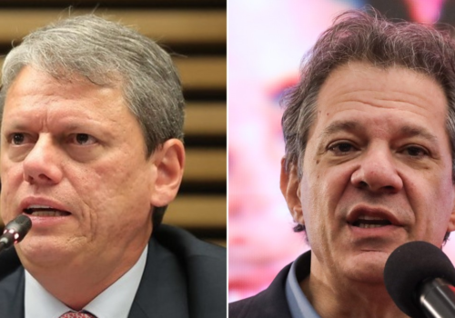 Quaest SP: Tarcísio tem 44% e Haddad, 24%, em cenário de 1º turno