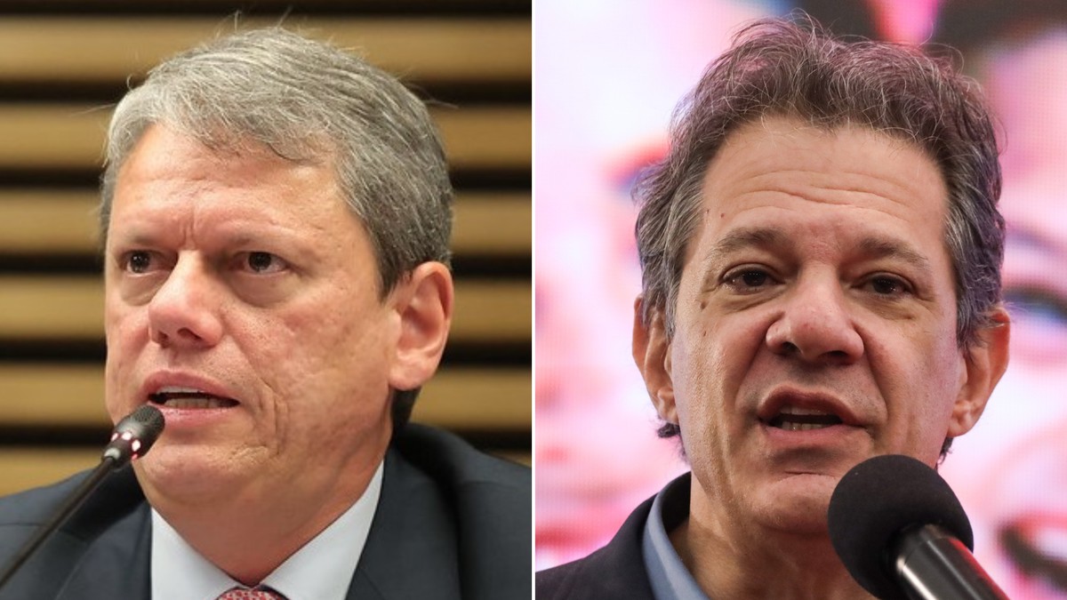 Quaest SP: Tarcísio tem 44% e Haddad, 24%, em cenário de 1º turno