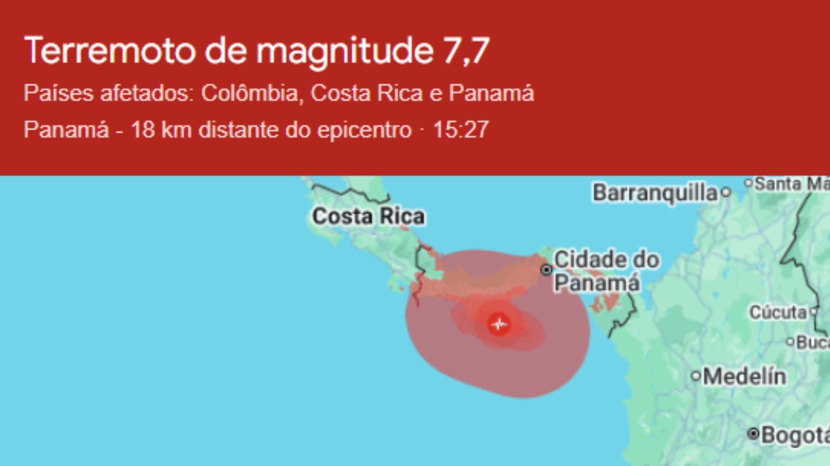 Brasileiro relata pânico e fuga de shopping durante forte terremoto no Panamá